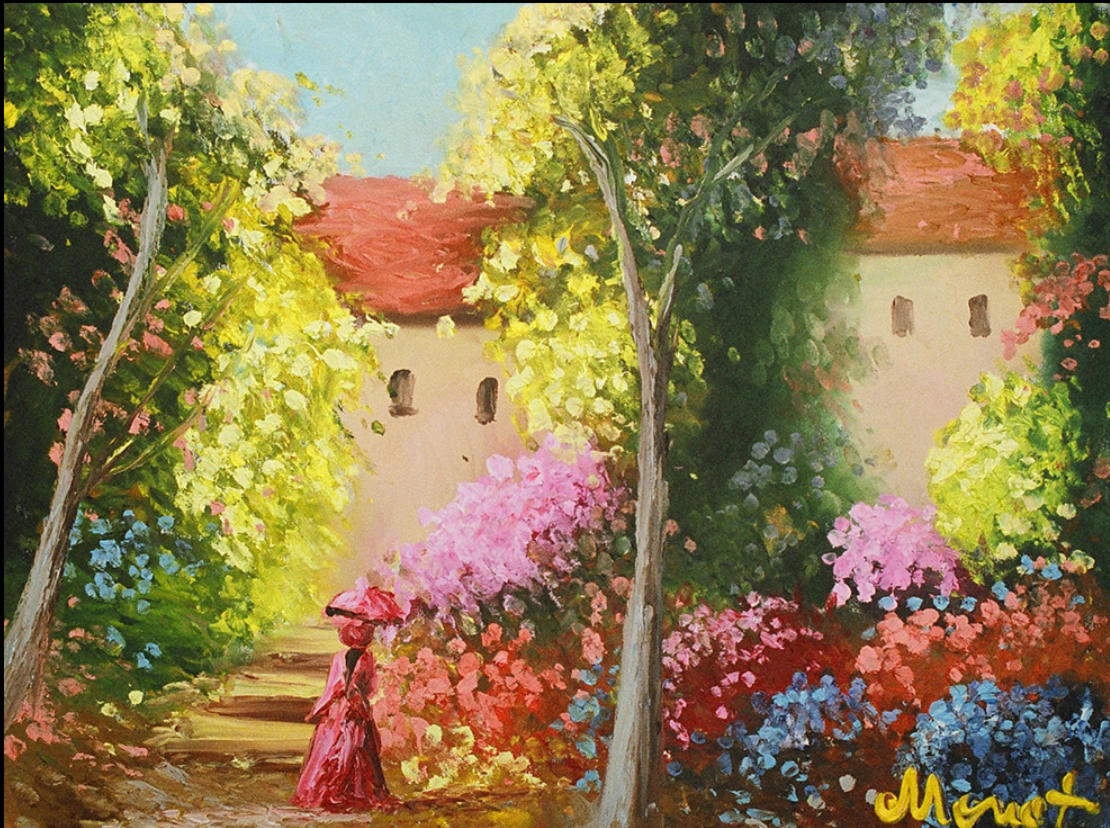 Jardim com figura