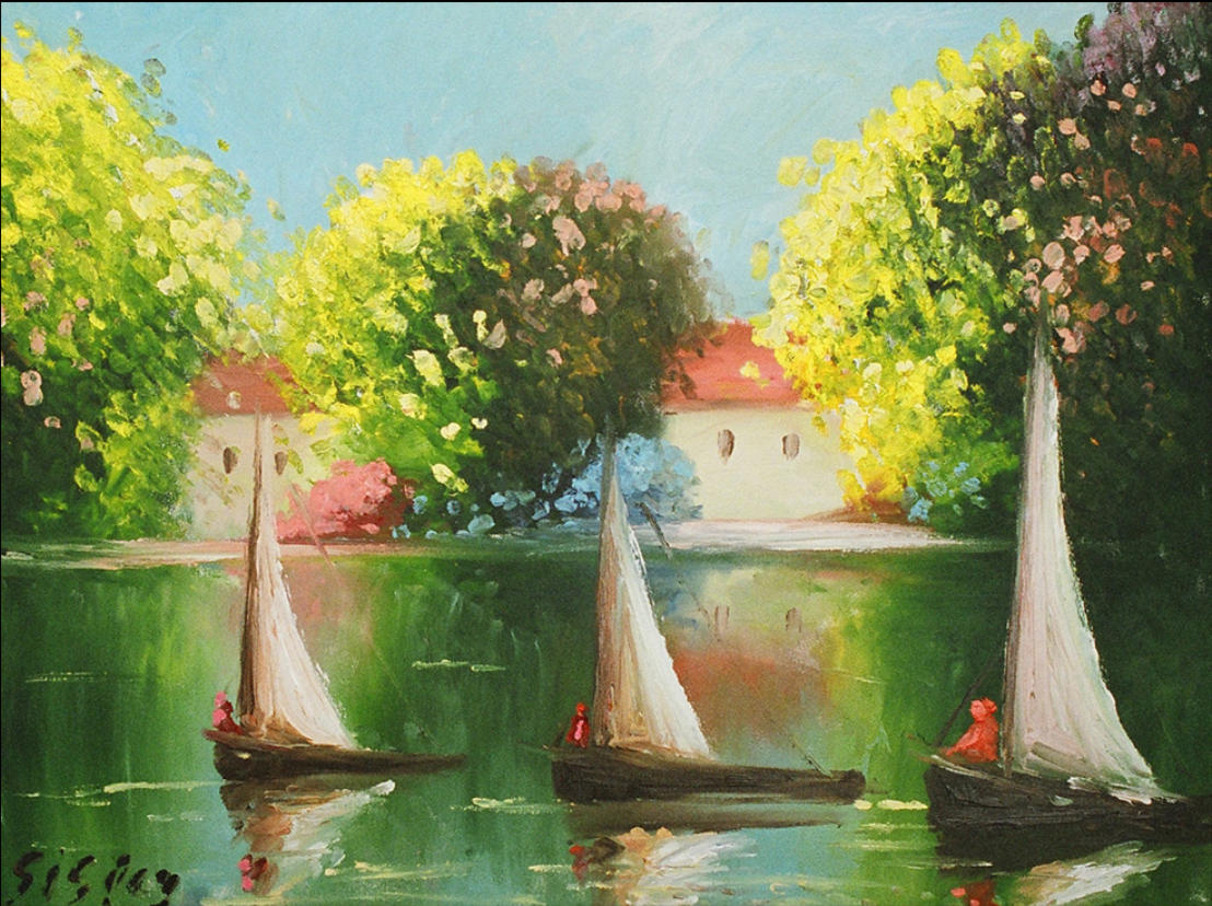 Veleiros no lago