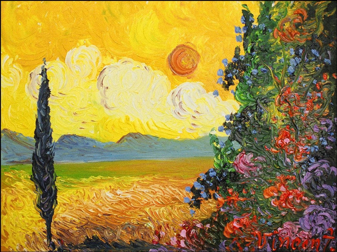 Sol sobre o vale